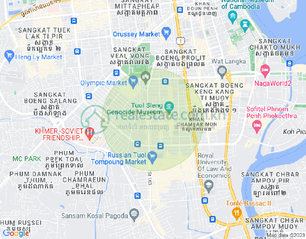 Map of BKK 3, Boeng Keng Kang, Phnom Penh