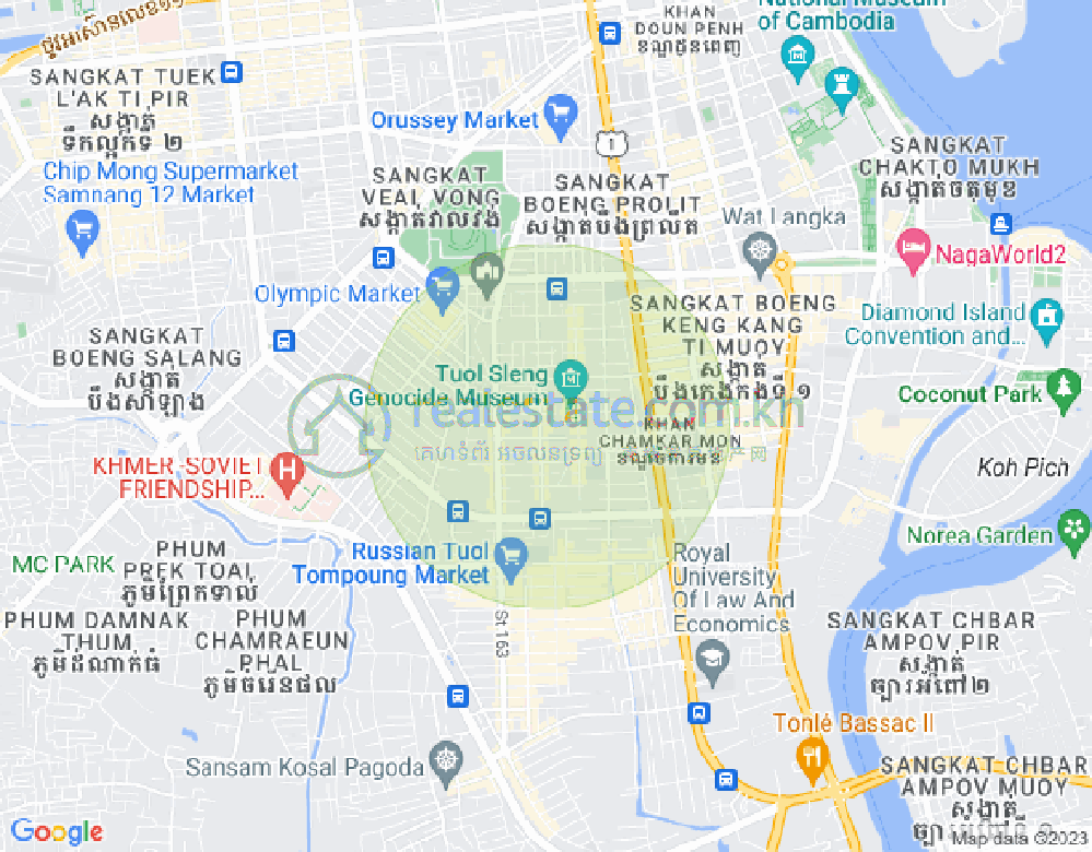 Mapa: BKK 3, Boeng Keng Kang, Phnom Penh