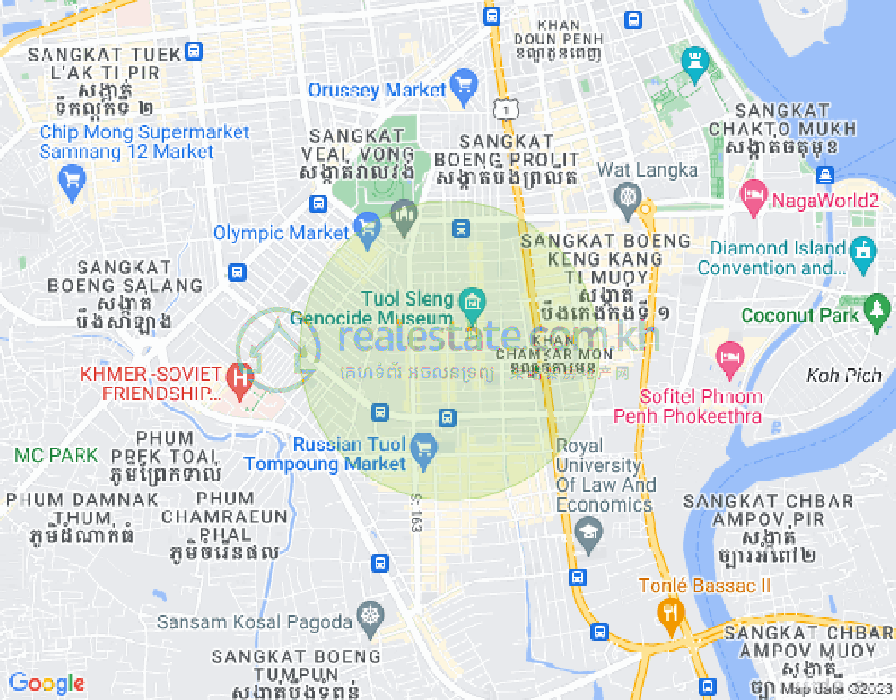 Map of BKK 3, Boeng Keng Kang, Phnom Penh