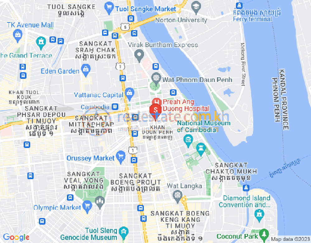 Mapa: Chey Chumneah, Daun Penh, Phnom Penh