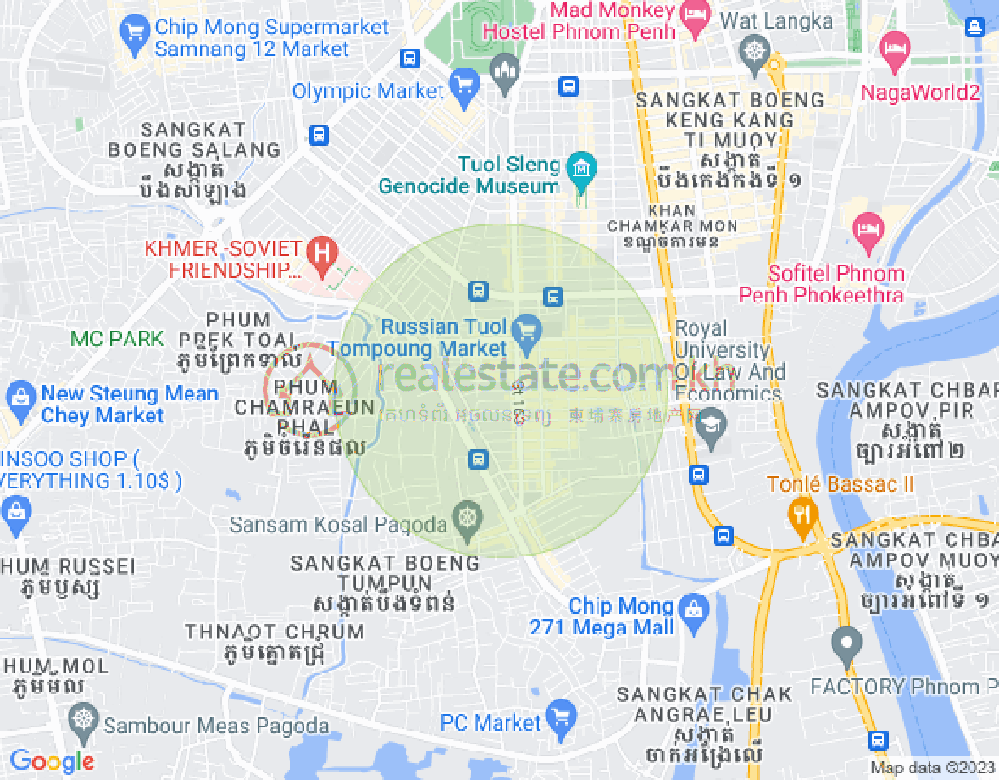 แผนที่ ตวลตุมปุง 1, จัมการมอน, พนมเปญ