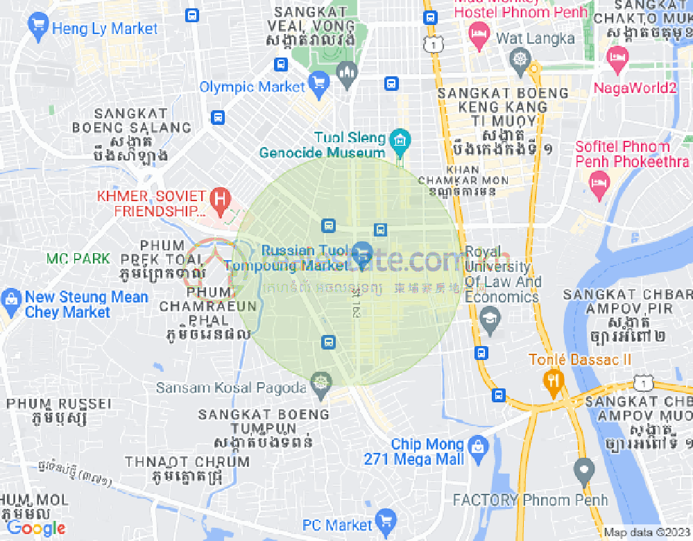 แผนที่ ตวลตุมปุง 1, จัมการมอน, พนมเปญ