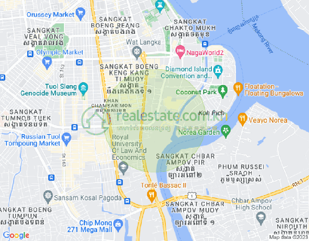 แผนที่ โตนเลบาสัก, จัมการมอน, พนมเปญ