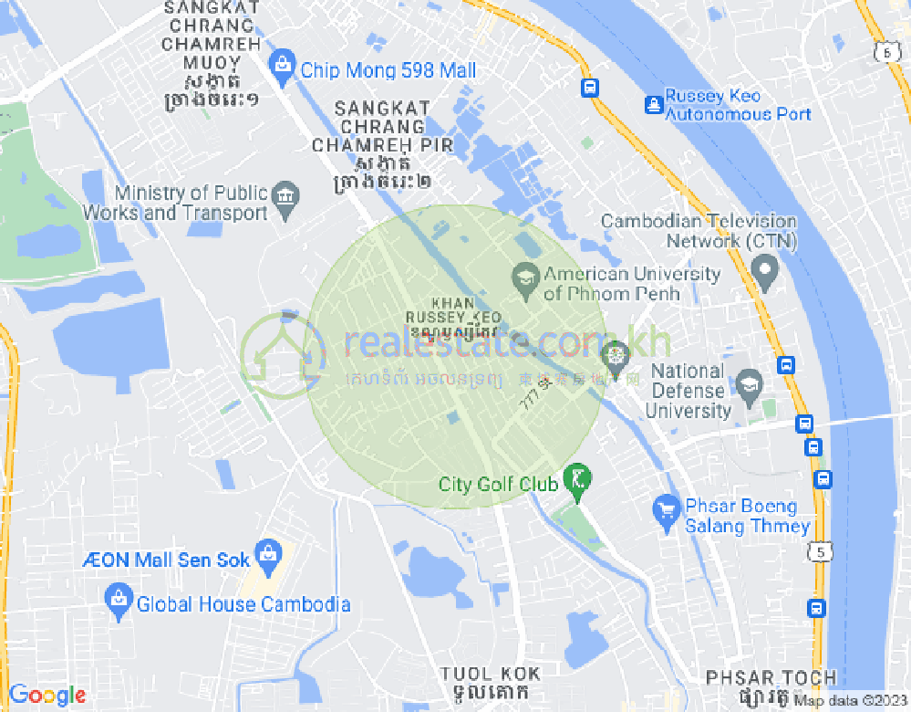 新金边, 森速区, 金边地图
