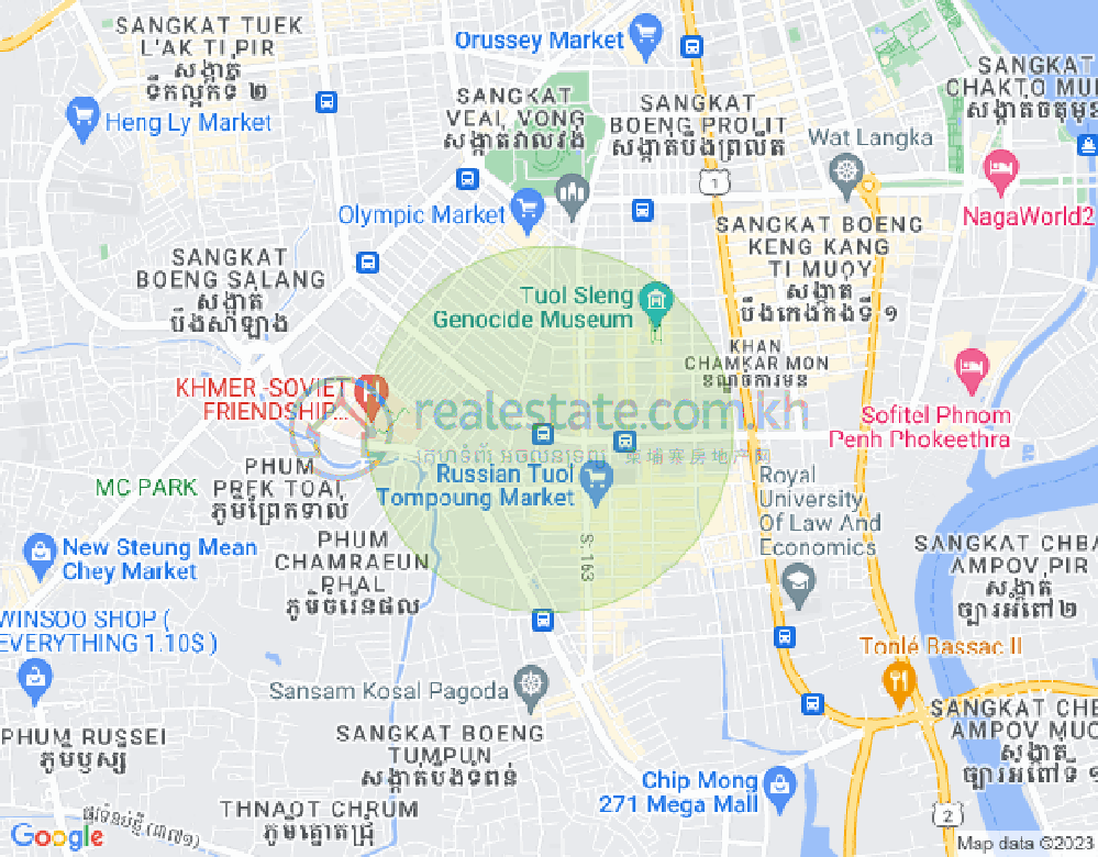 แผนที่ โตนเลบาสัก, จัมการมอน, พนมเปญ