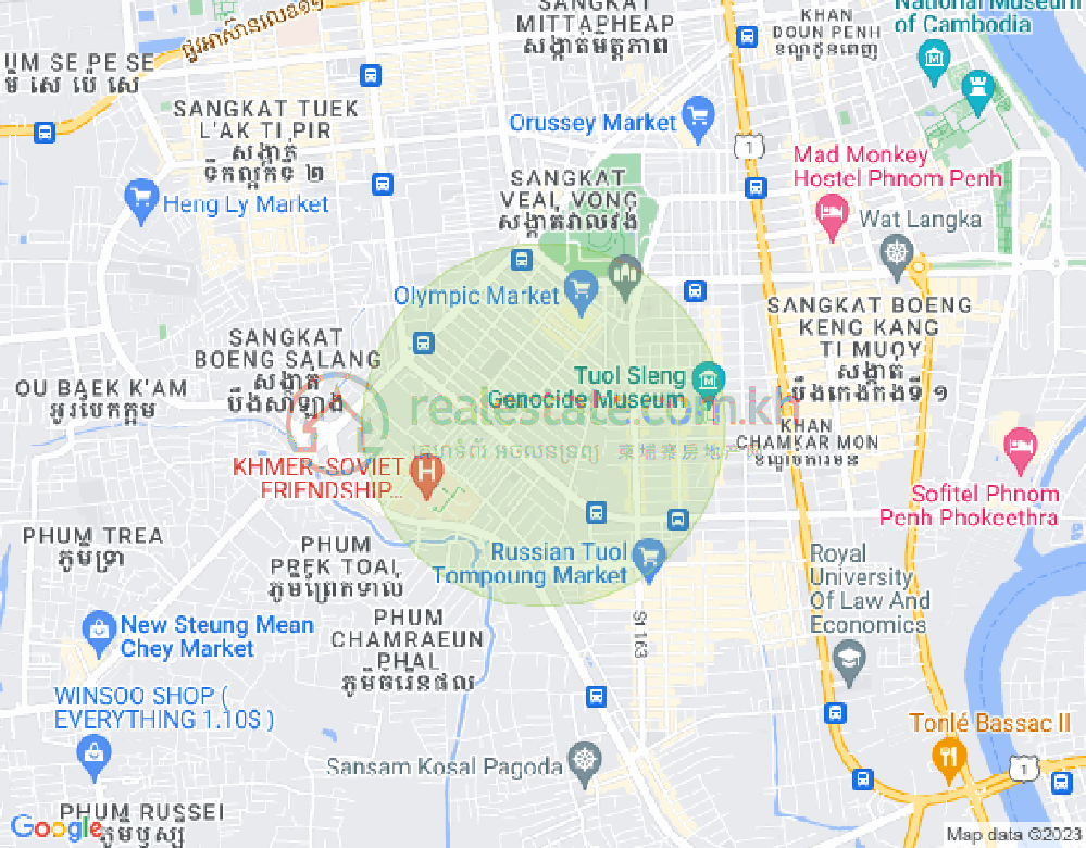 Mapa: Toul Svay Prey 2, Boeng Keng Kang, Phnom Penh