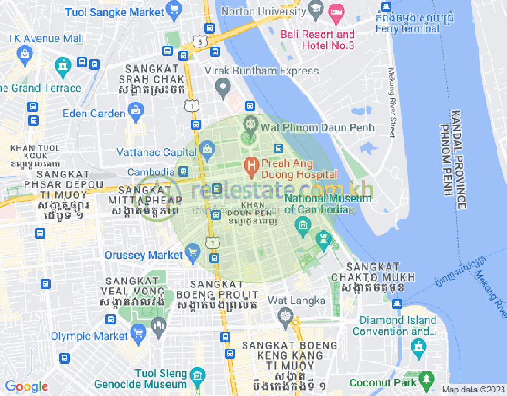 แผนที่ เบิงเรียง, ดวนป็ญ, พนมเปญ