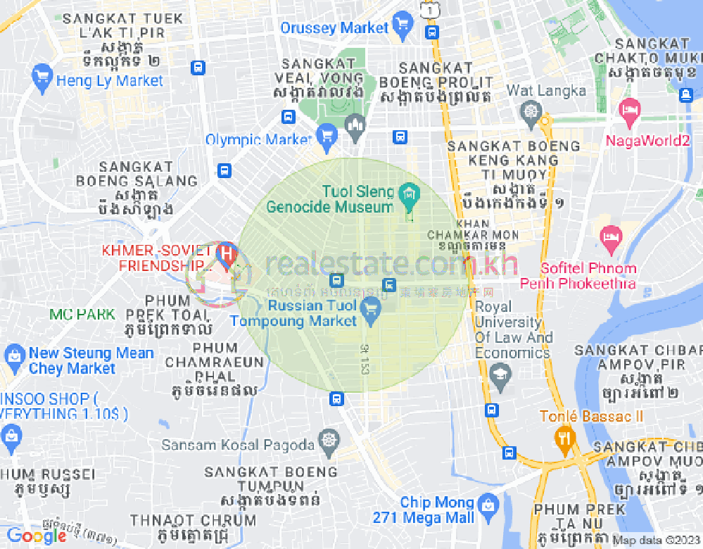 万谷湖1分区, 堆谷区, 金边地图