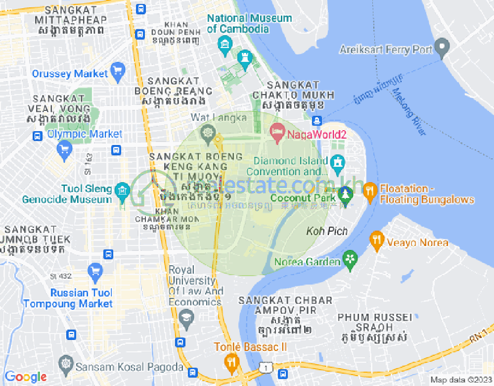 百色河分区, 占卡蒙, 金边地图