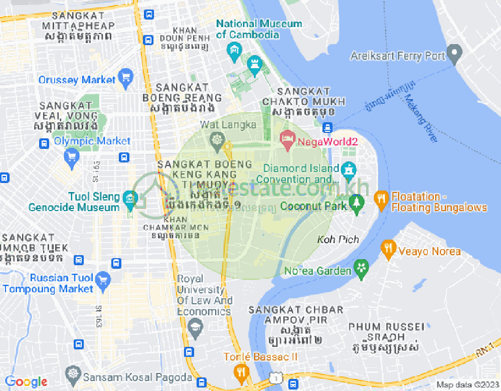 百色河分区, 占卡蒙, 金边地图