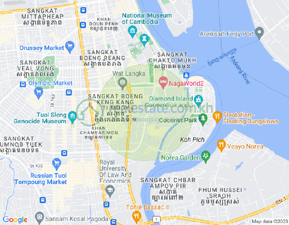百色河分区, 占卡蒙, 金边地图