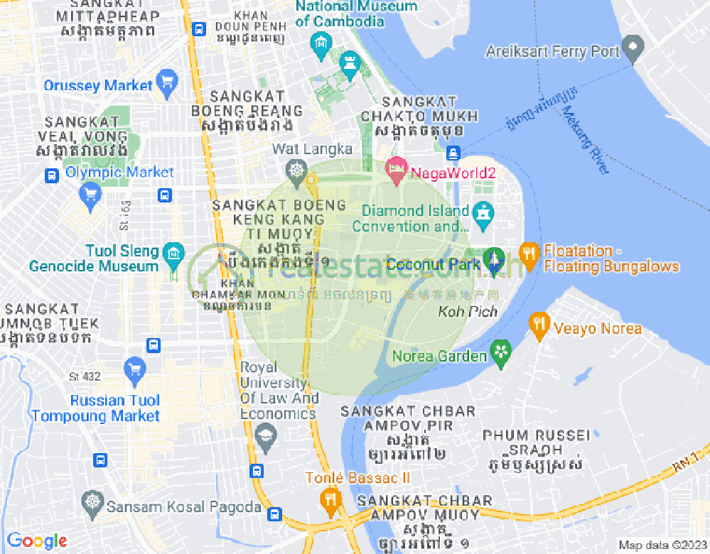 แผนที่ โตนเลบาสัก, จัมการมอน, พนมเปญ