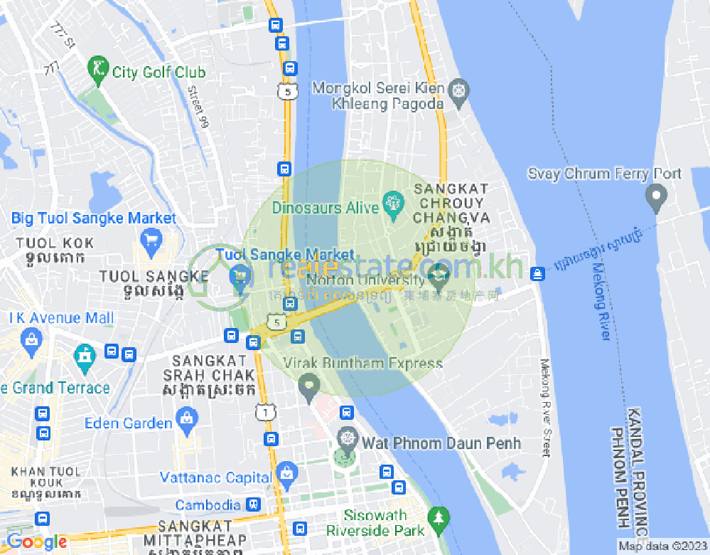 แผนที่ บักแกง, จเรยจังวา, พนมเปญ