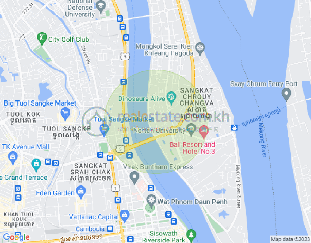 Mapa: Chroy Changvar, Phnom Penh