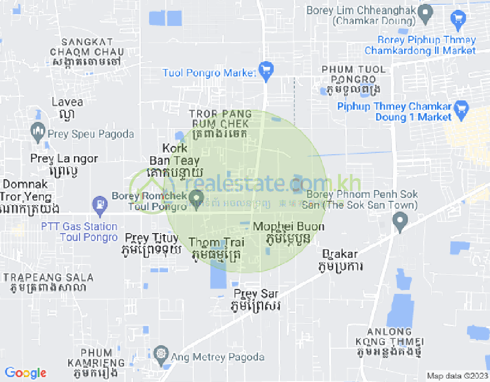 卡卡布1, 普森芷区, 金边地图