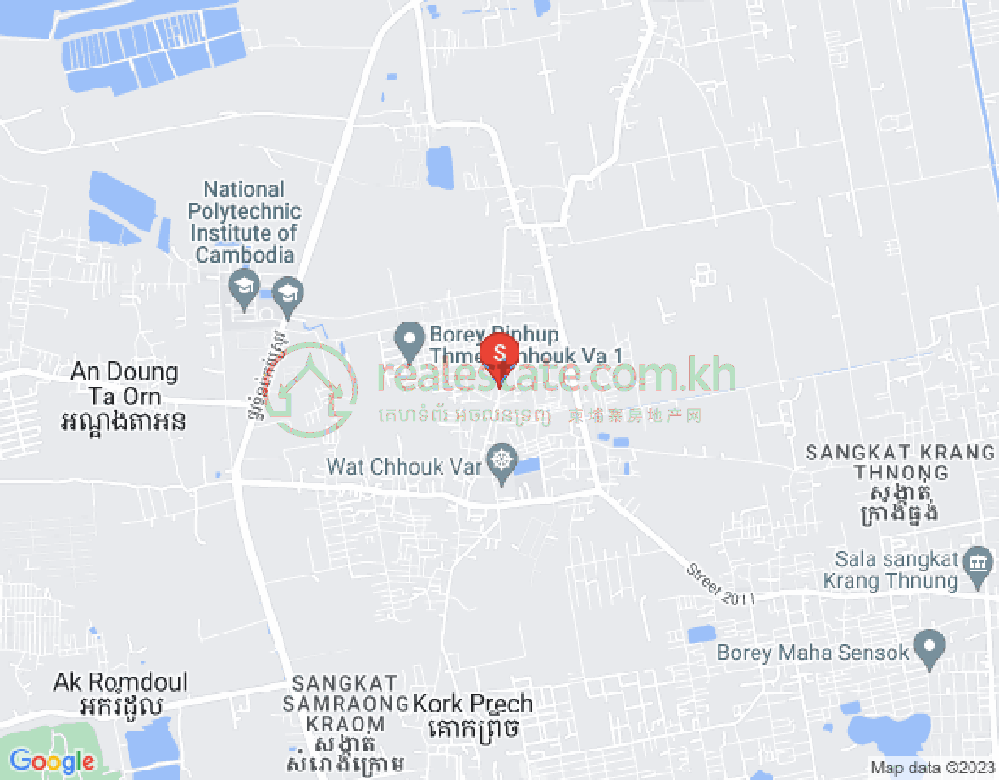Map of Samraong, Prek Pnov, Phnom Penh