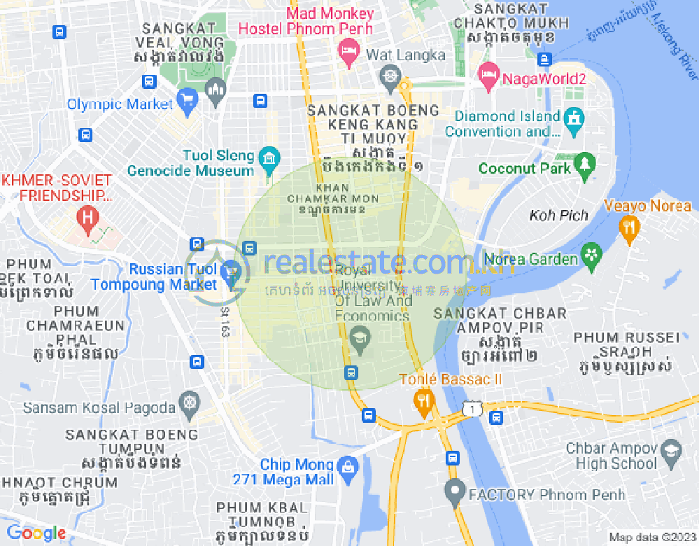 แผนที่ BKK 1, บึงเกงกอง, พนมเปญ
