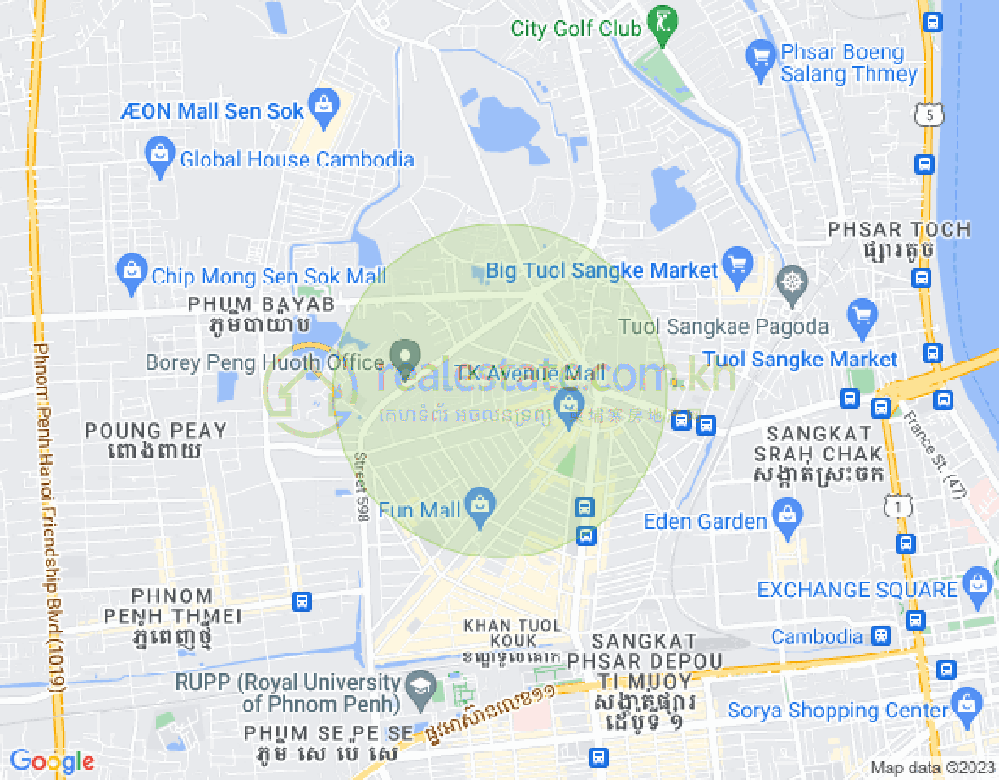 宣城2, 堆谷区, 金边地图