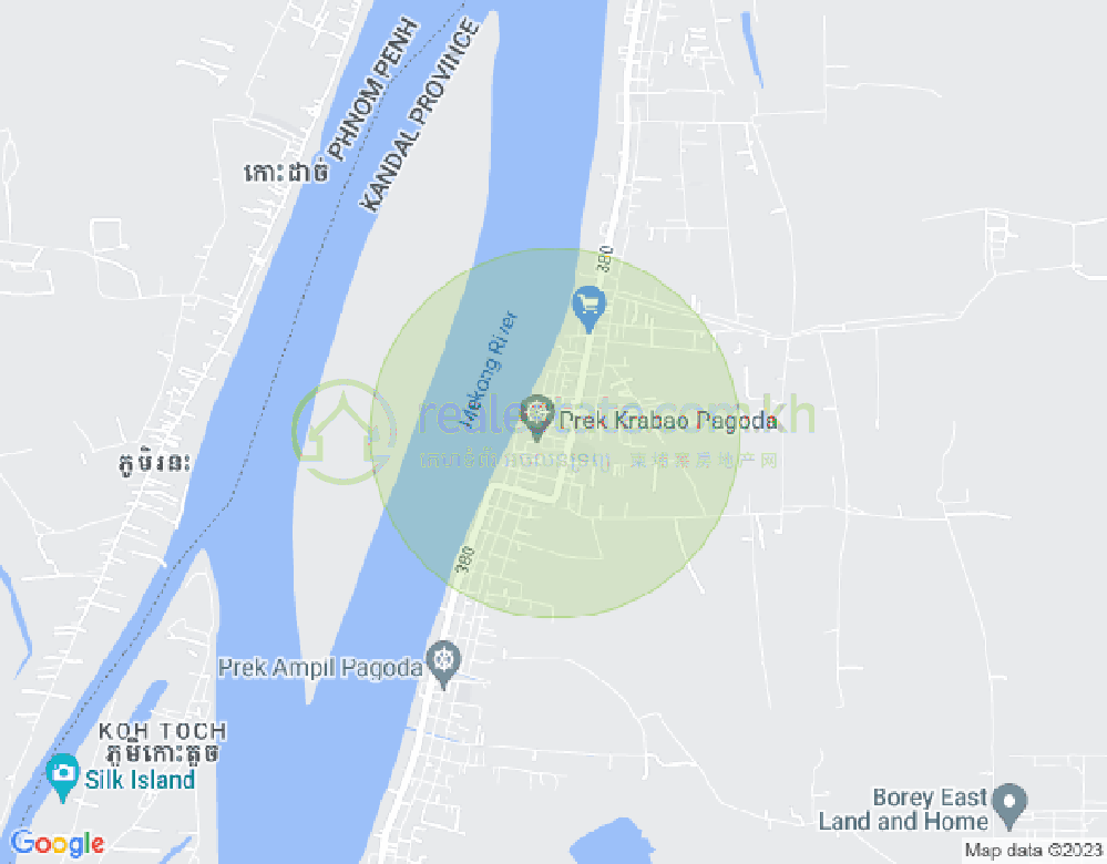 Map of Preaek Ampil, Khsach Kandal, Kandal