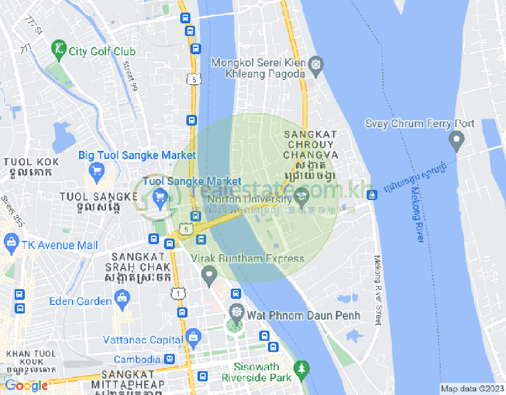 แผนที่ จเรยจังวา, พนมเปญ
