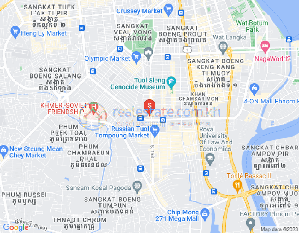 Mapa: Olimpijski, Boeng Keng Kang, Phnom Penh