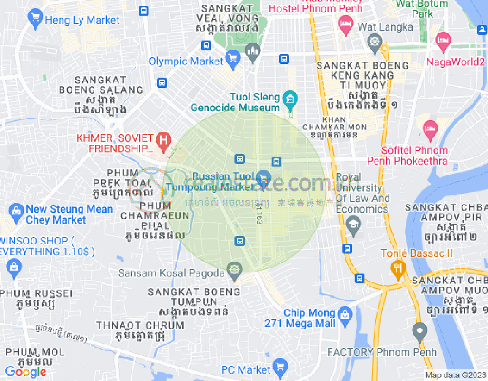 Mapa: Toul Tum Poung 2, Chamkarmon, Phnom Penh