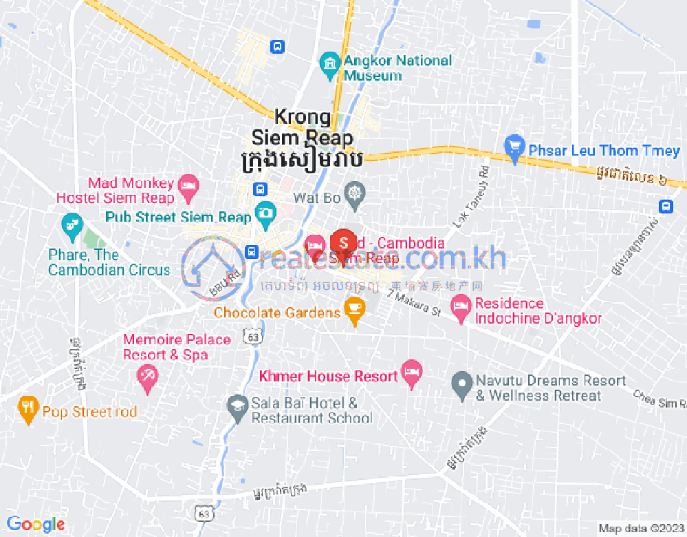 Карта Зал Камраук, Сием Реап
