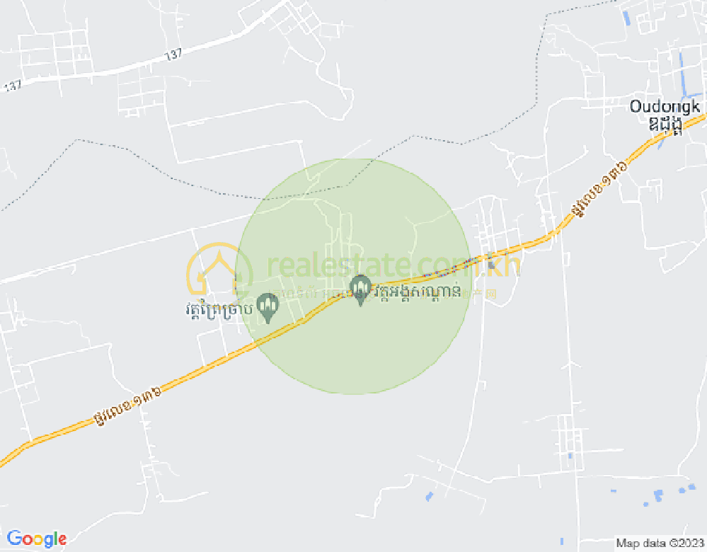 Mapa: 1 ផ្លូវភូមិ, Preah Srae, Odongk, Kampong Speu
