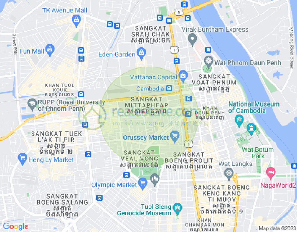 Map of Mittapheap, 7 Makara, Phnom Penh