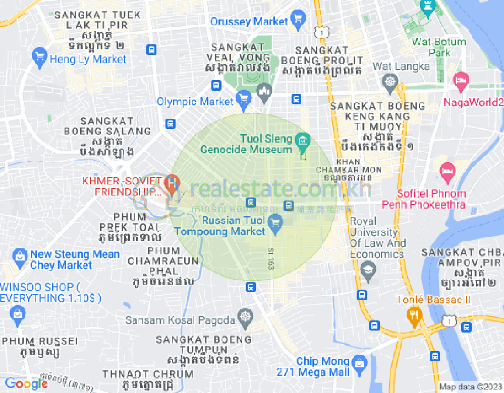 朱德奔1分区, 占卡蒙, 金边地图