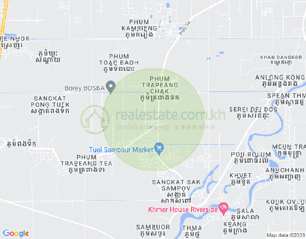 Mapa: sa prey, Prey Sa, Dangkao, Phnom Penh