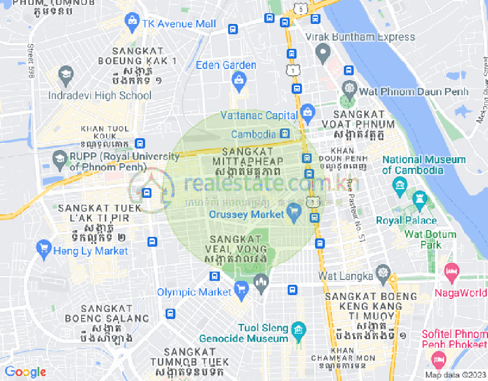 Mapa: 169 បាកទូក, Veal Vong, 7 Makara, Phnom Penh