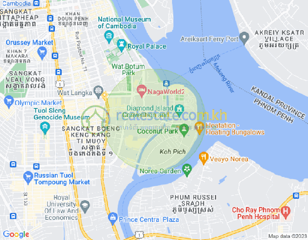 78, 百色河分区, 占卡蒙, 金边地图