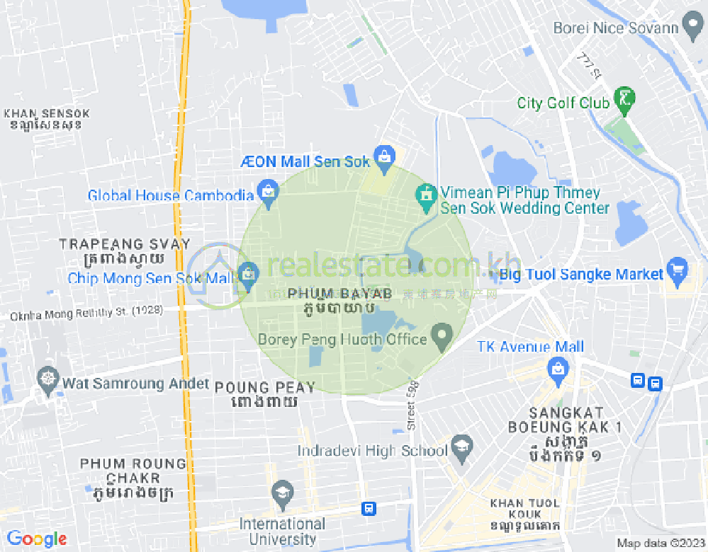 新金边, 森速区, 金边地图