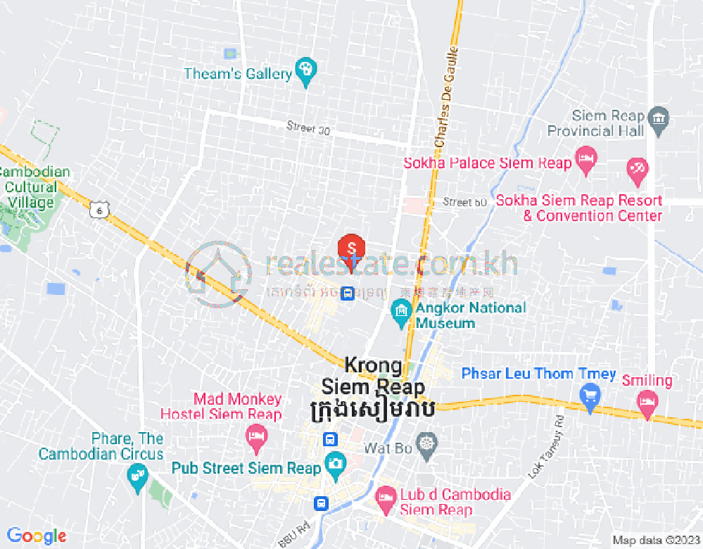 Map of Svay Dankum, Siem Reap