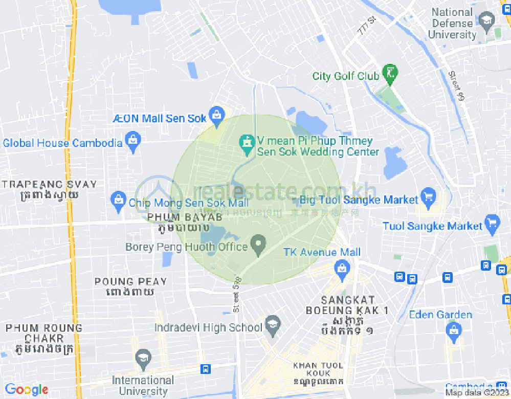 新金边, 森速区, 金边地图