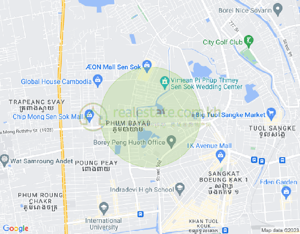 新金边, 森速区, 金边地图