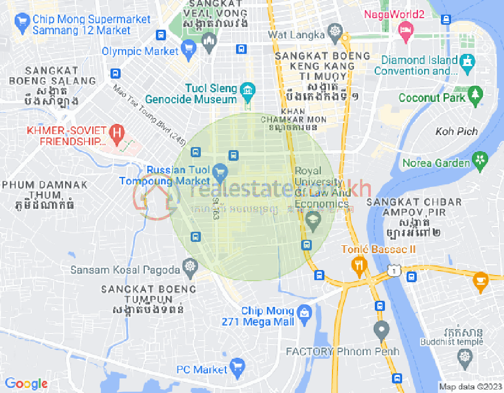 แผนที่ ตวลตุมปุง 1, จัมการมอน, พนมเปญ