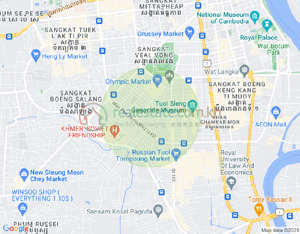 Toul Svay Prey 2镇, 波哥堪, 金边地图