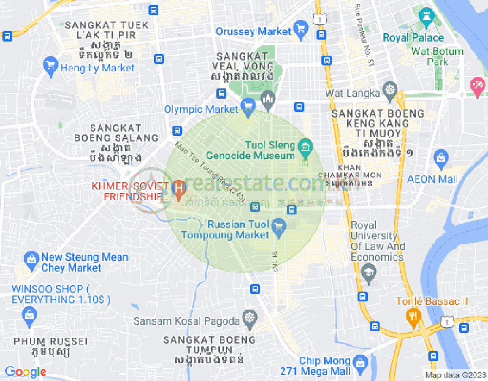 Toul Svay Prey 2镇, 波哥堪, 金边地图