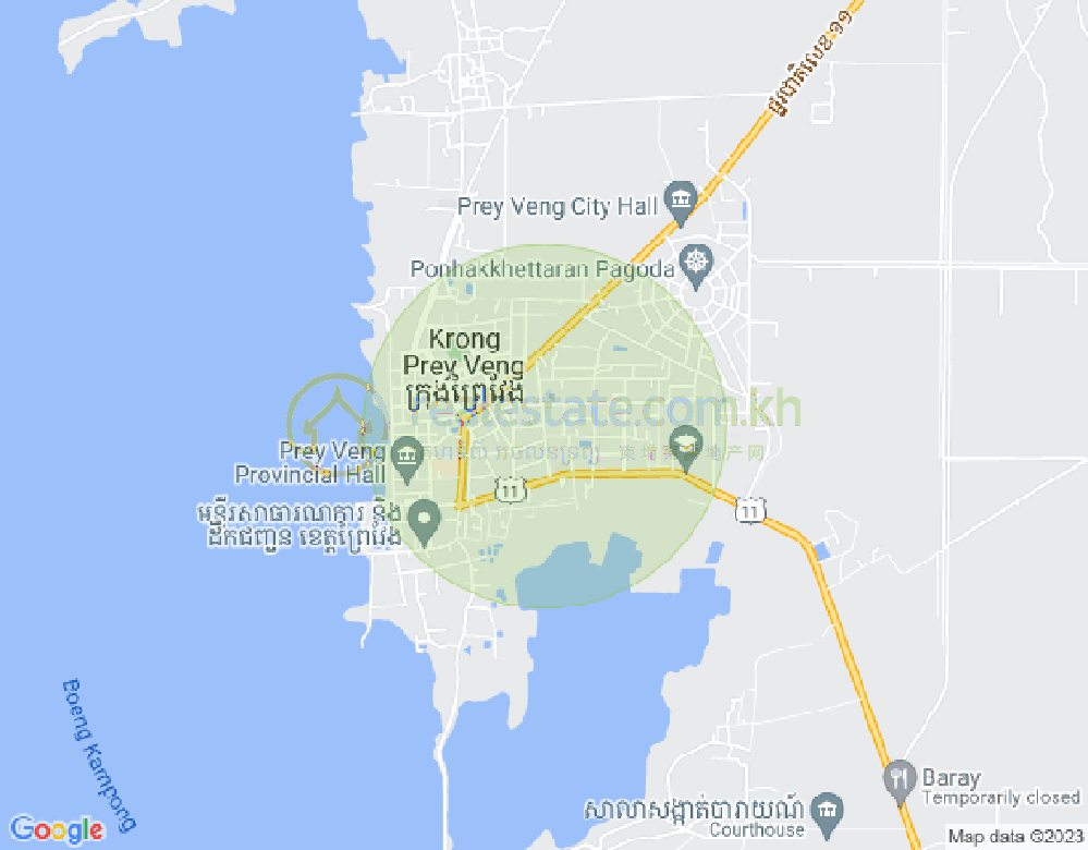 Mapa: Kampong Leav, Prey Veng