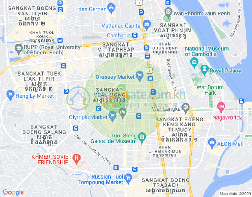 Boeung Prolit分区, 马卡拉区, 金边地图