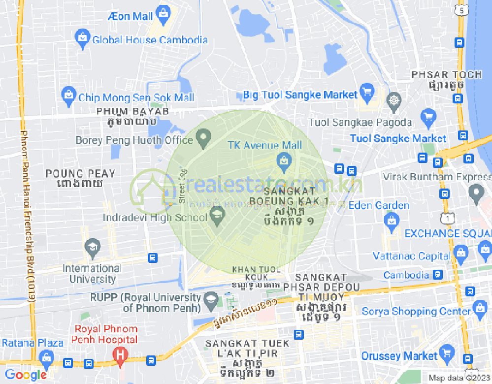 宣城2, 堆谷区, 金边地图