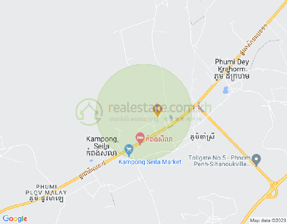 Chay Stueng Chay Stueng, Kampong Seila县, 西哈努克城地图