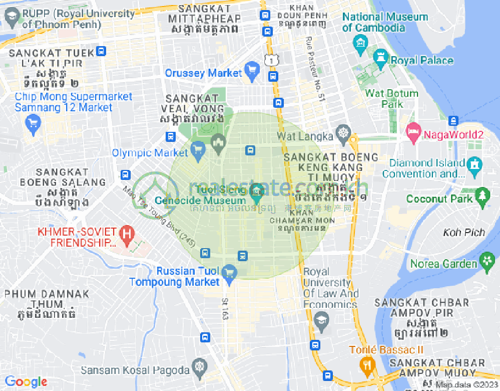 ផែនទី បឹងកេងកង២, បឹងកេងកង, ភ្នំពេញ