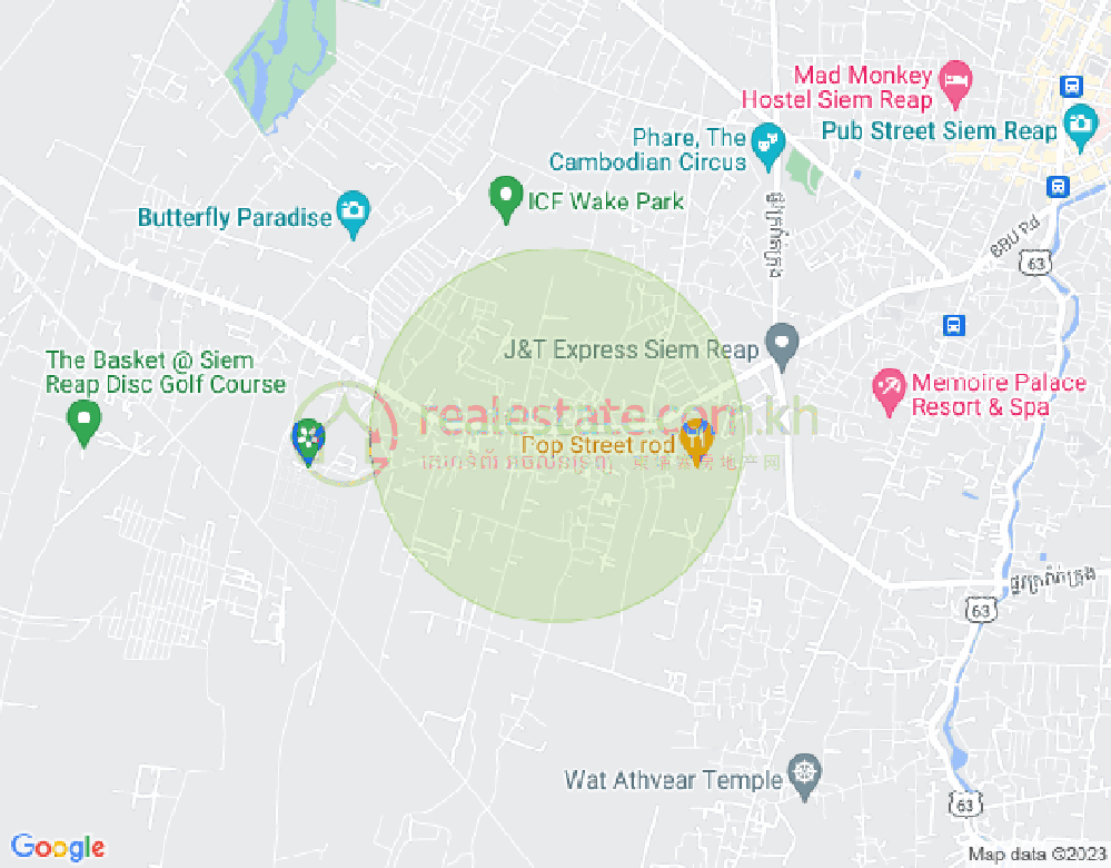 Mapa: Svay Dankum, Siem Reap