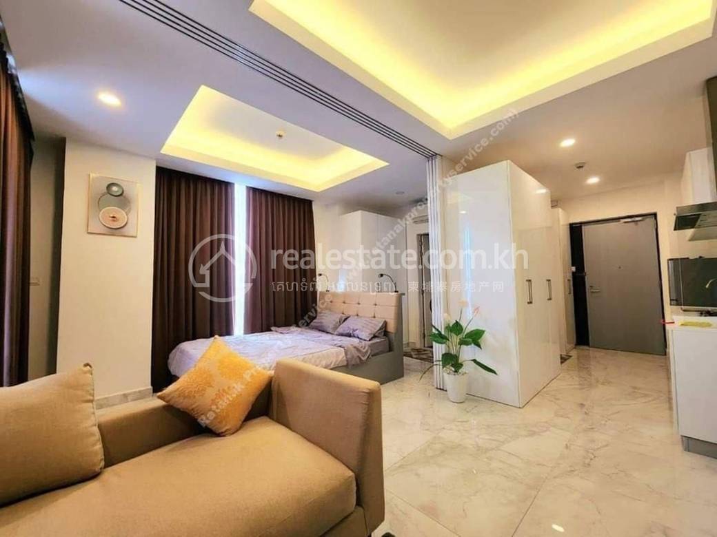 单间公寓出租，位于万景岗1分区（BKK1), 波哥堪, 金边