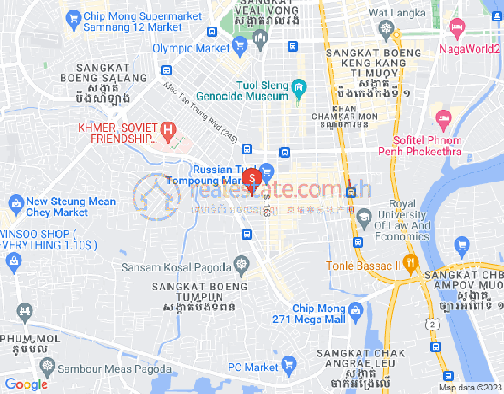 朱德奔1分区, 占卡蒙, 金边地图