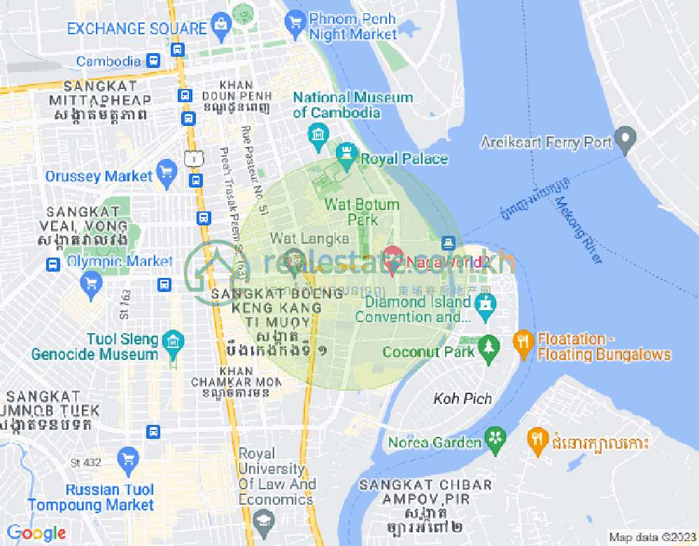 百色河分区, 占卡蒙, 金边地图