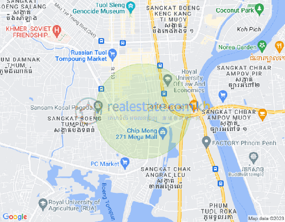 Mapa: 99 154, Phsar Daeum Thkov, Chamkarmon, Phnom Penh